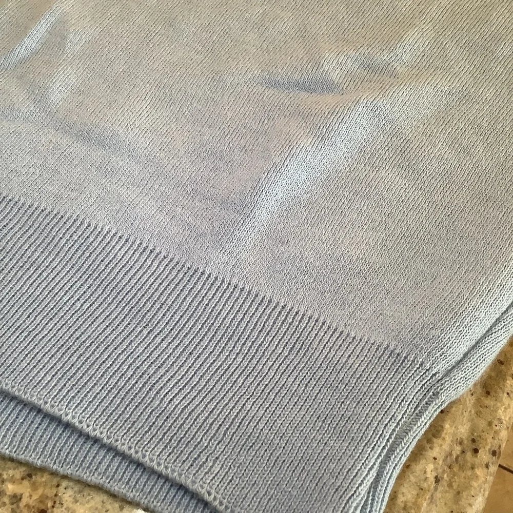 Vintage Robert Bruce Blue Men’s V-neck Sweater Size Large NWT